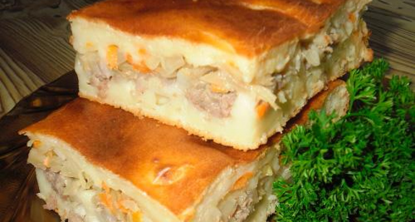 Пирог дрожжевой с капустой — 3 беспроигрышных рецепта с яйцом и мясом