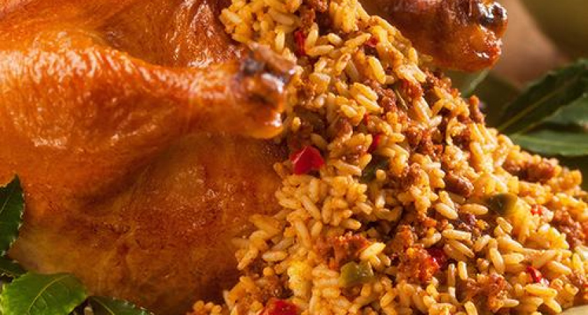 Рецепт фаршированной курицы с рисом в духовке: с овощами, грибами, сухофруктами