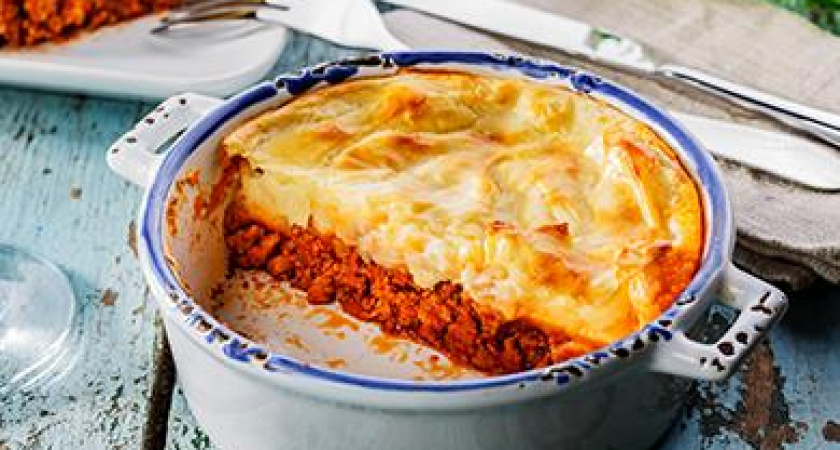 Картофельная запеканка с мясом рецепт 🥝 как сделать из картошки и яиц на сковороде, фото
