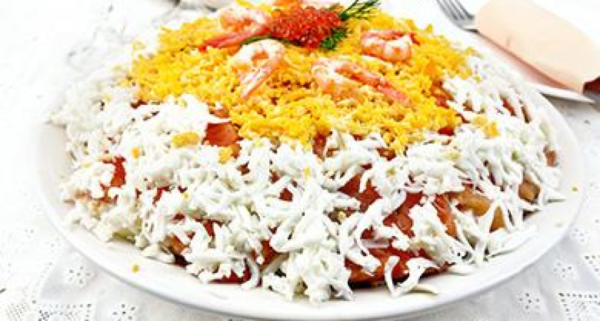 Салат «Невеста»: с копченой курицей, грибами, сыром, свеклой и другими оригинальными добавками