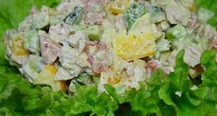 Изысканный салат с авокадо и курицей - блюдо для настоящих гурманов