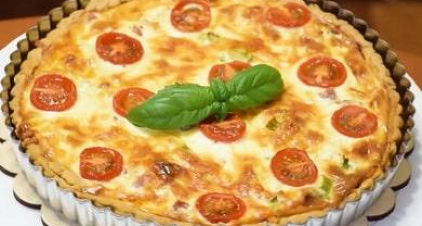 Французский открытый пирог Киш Лорен - он покорит вас вкусом и простотой приготовления