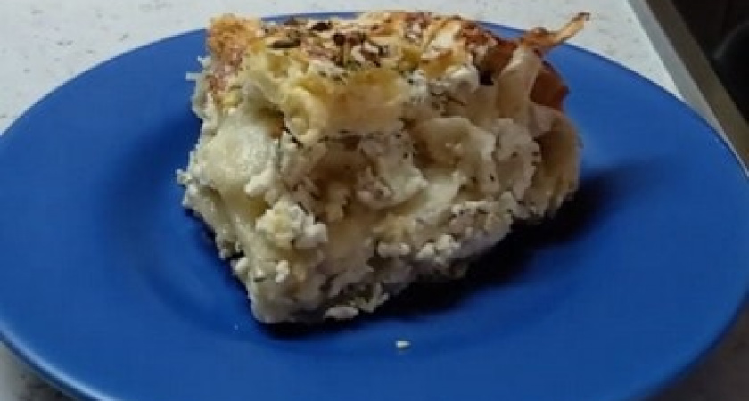 Слоеный пирог с творогом - вкусный, низкокалорийный и быстрый в приготовлении