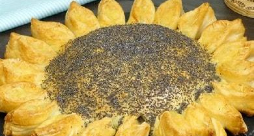 Пирог с мясом "Подсолнух" - удивит самых привередливых гостей