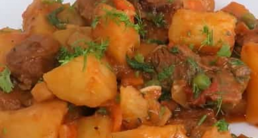 Отличное жаркое из говядины с картошкой - вкусно, сытно и просто