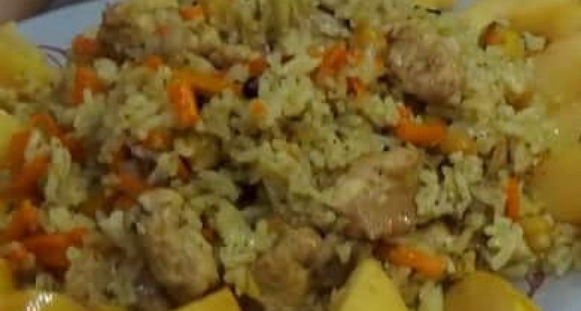 Фото к статье: Узбекский плов с курицей - очень вкусный рецепт