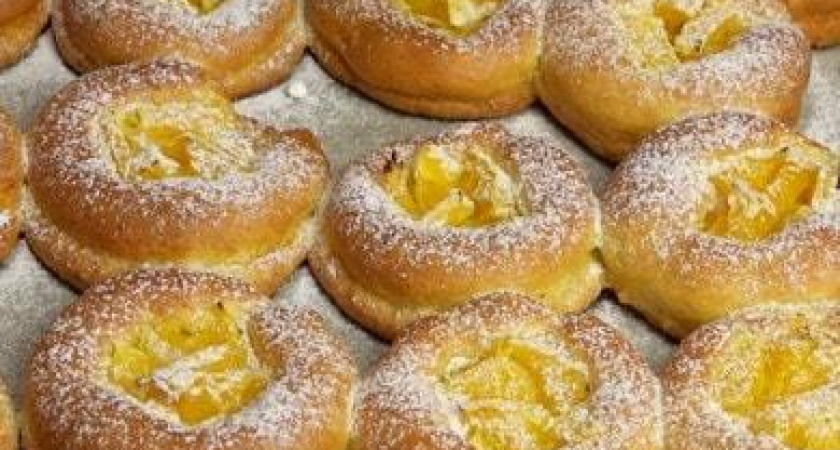 Творожное печенье с апельсинами - очень легкий рецепт