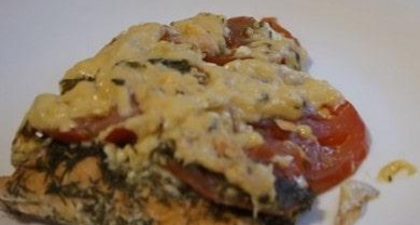 Рецепт семги с помидорами и сыром, запеченной в фольге в духовке