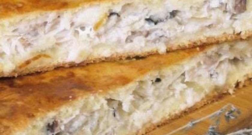 Пирог со скумбрией - очень вкусный и сочный рецепт