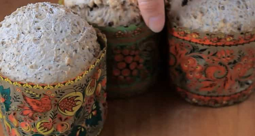 Вкусный пасхальный кулич на кефире без яиц и дрожжей