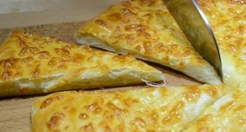 Хачапури по-мегрельски с сыром - очень вкусная лепешка