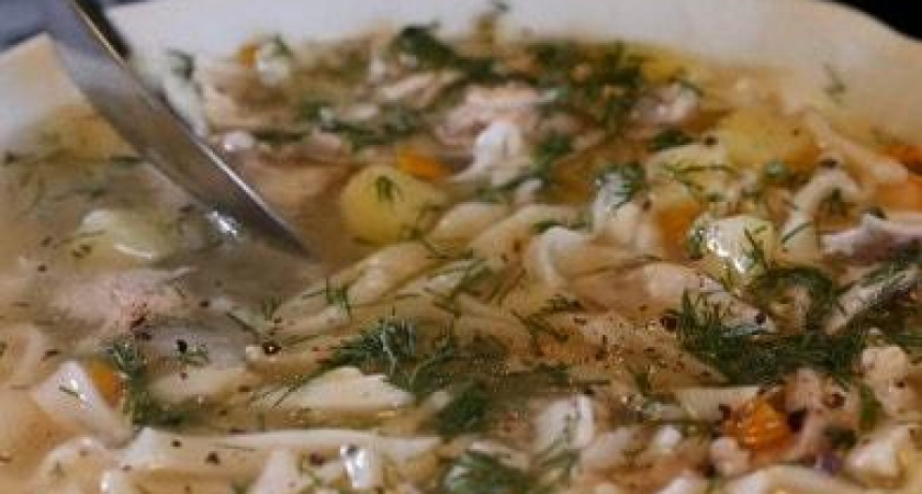 Куриная лапша - татарский вариант приготовления супа 🍜