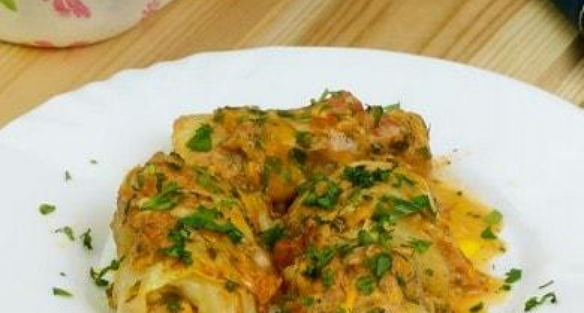 Очень вкусные голубцы в духовке в томатно-сметанном соусе 🍲