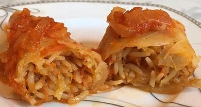 Постные голубцы с рисом - очень вкусный рецепт 🍚