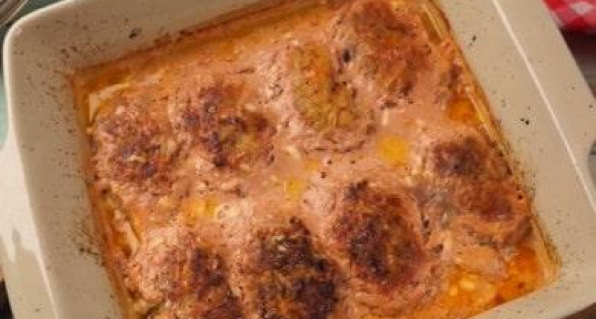 Очень простой рецепт ленивых голубцов с рисом 🍲