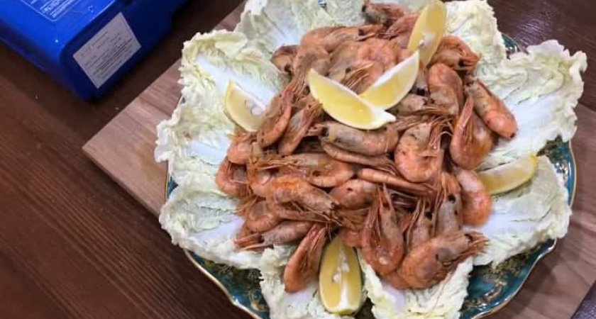 Очень вкусные жареные креветки в соевом соусе с чесноком 🦐