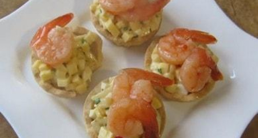 Очень вкусные тарталетки с креветками к праздничному столу &#x1f990;