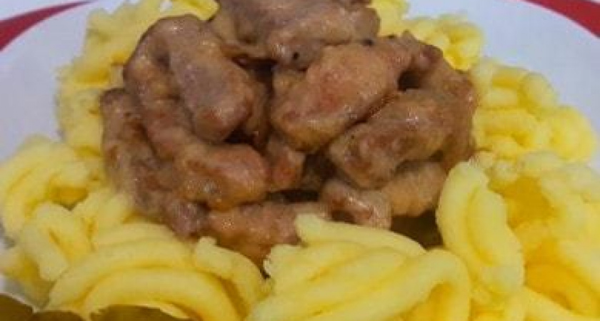 Вкуснейший бефстроганов из свинины с грибами 🥩