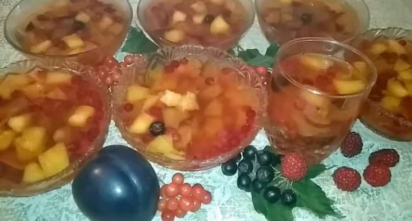 Фруктовое желе - вкусный десерт на праздничный стол 🍇