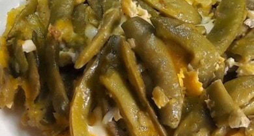 Рецепт вкусного приготовления стручковой фасоли с яйцом 🍳