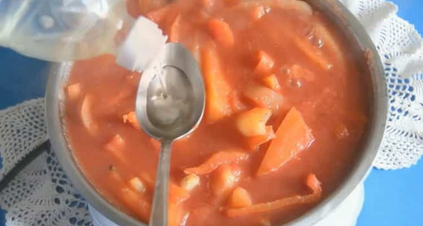 Вкусное лечо из болгарского перца с томатной пастой 🌶