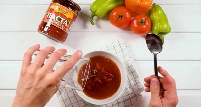 Вкусное лечо с томатной пастой - простой рецепт домашней заготовки 🌶