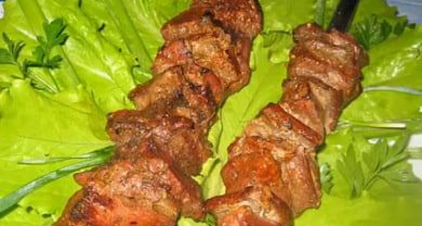 Как научиться готовить вкусный шашлык из печени &#x1f362;