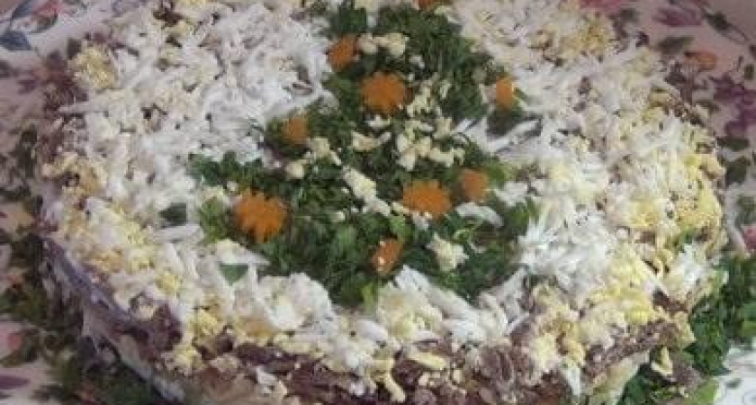 Как научиться готовить вкусный салат из свиной печени 🥩