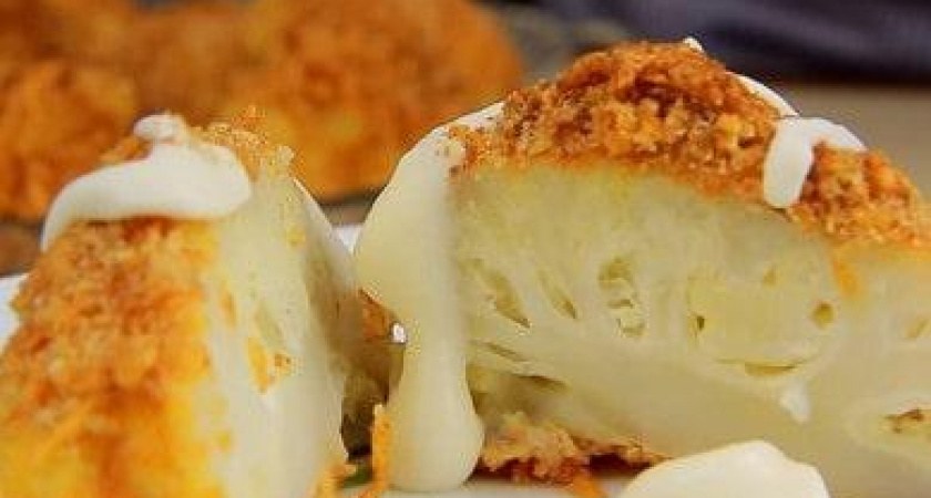 Хрустящая цветная капуста в сухарях - готовим в духовке 🥦