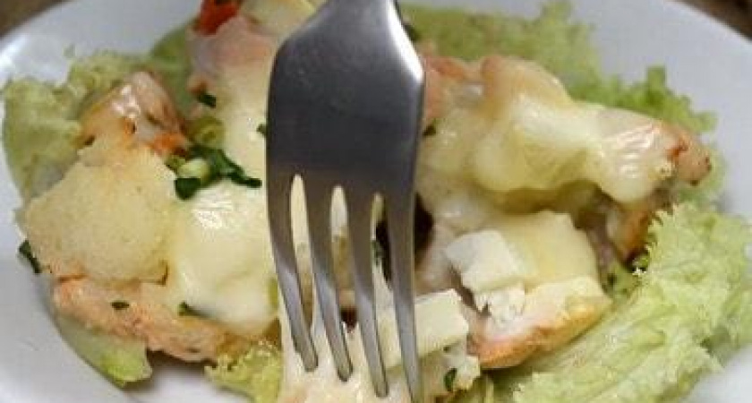 Вкусная курица, запеченная с цветной капустой, в духовке 🍗