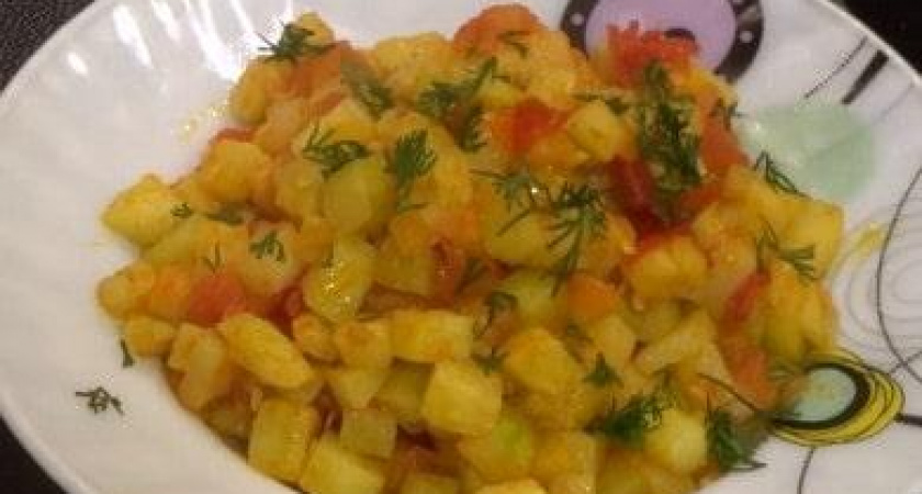 Тушеные кабачки с помидорами и чесноком - просто и вкусно 🍅