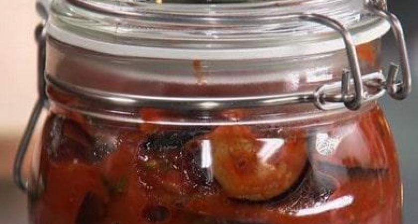 Жареные баклажаны в томатной заливке 🍆