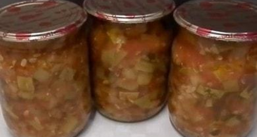 «Юрча» из кабачков на зиму без стерилизации &#x1f96b;