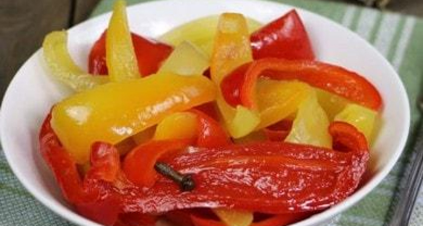 Маринованный перец дольками на зиму 🥫