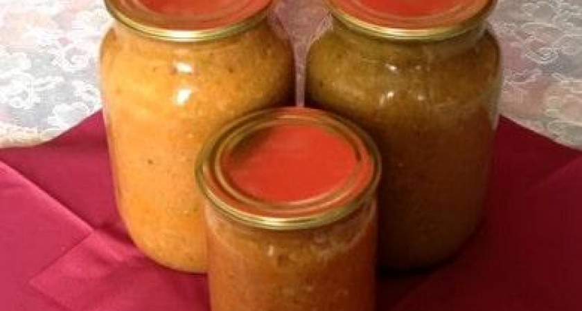 Вкусная икра из кабачков с томатной пастой 🥫