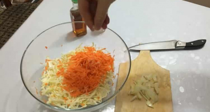 Вкусный салат из капусты с морковью 🥣