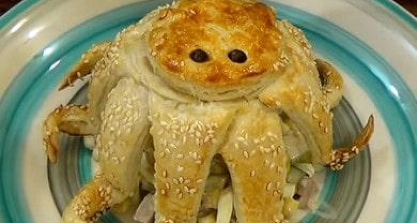 Вкусный и необычный салат "На морском дне" 🥗