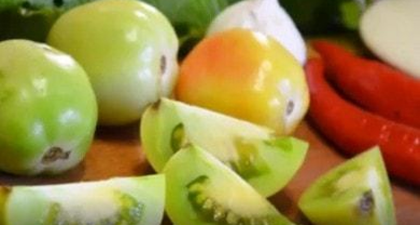 Квашеные зеленые помидоры - самый простой способ 🍅