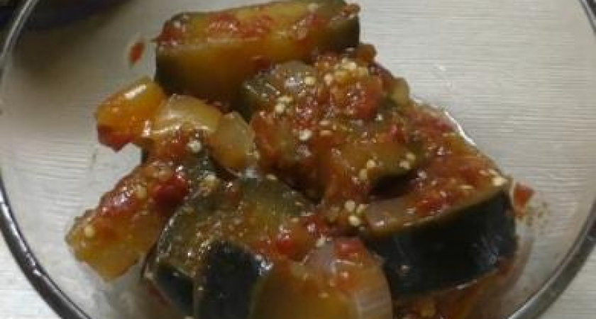 Баклажаны с болгарским перцем в томате на зиму 🍆