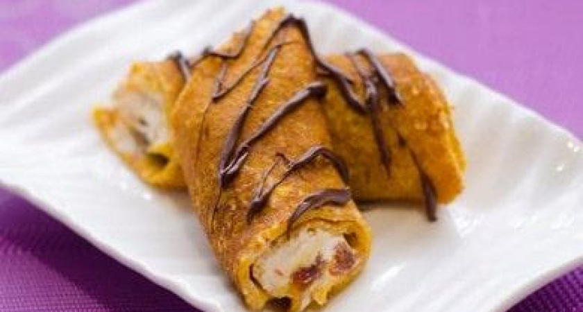 Вкусные и нежные блины из тыквы с творогом 🎃