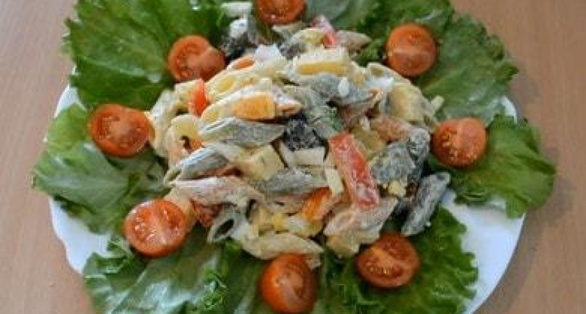 Оригинальный итальянский салат с пастой 🍝