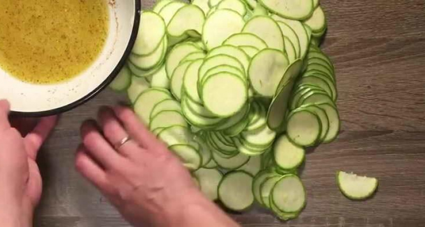 Маринованные кабачки мгновенного поедания🍆