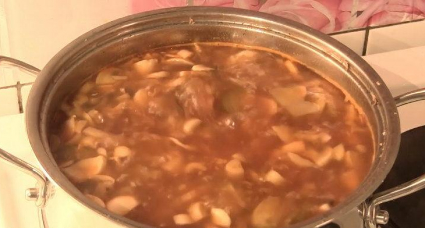 Ароматная и очень вкусная солянка с грибами 🍲