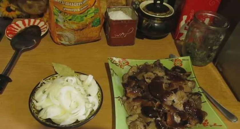 Вкусные жареные опята с луком🍄