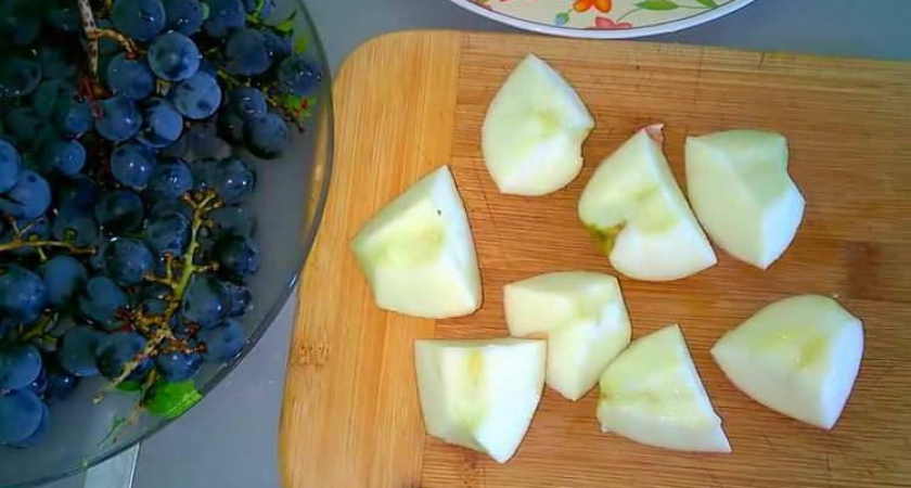 Компот из яблок и винограда на зиму🍇