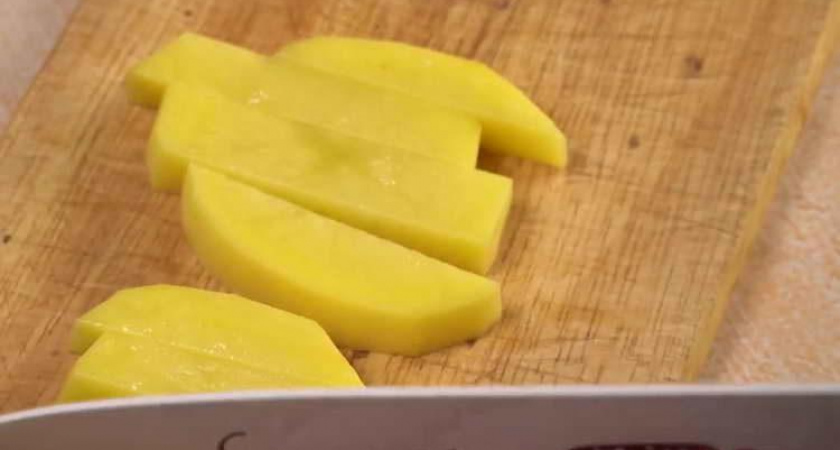 Жареная картошка с опятами🍠