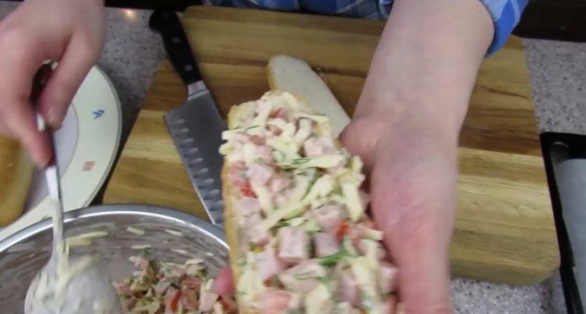 Горячие бутерброды в духовке 🥝- очень вкусно и просто