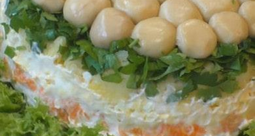 Вкусный и красивый салат 🥝 "Грибная поляна"