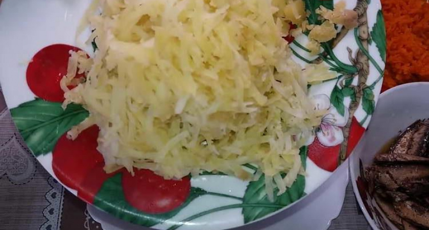 Вкуснейший салат "Нежность" 🥝 со шпротами