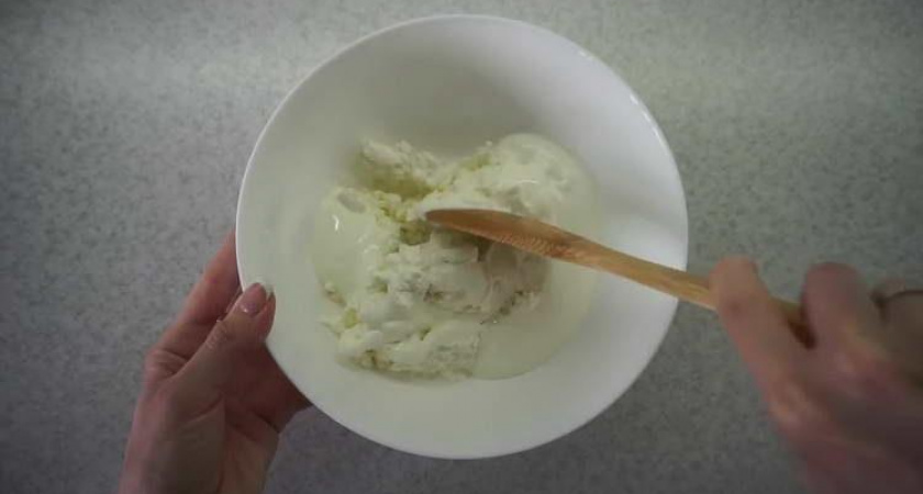 Творог с огурцами и зеленью 🥝